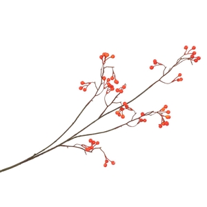 Silk Berry Branched Red 93cm