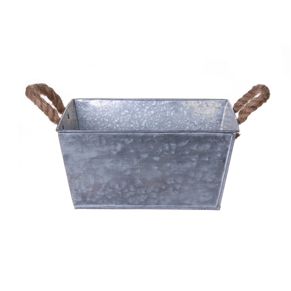 <h4>Planter Jari 27x27x14 zinc</h4>