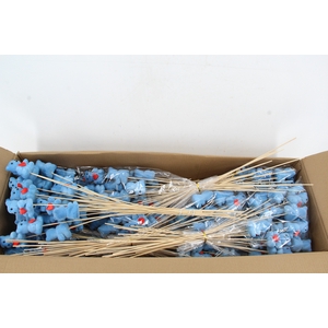 Stick Bear + Heart Blue