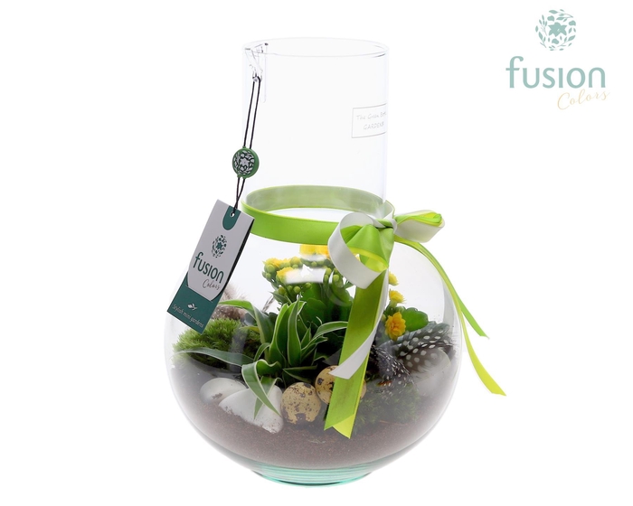 <h4>Green Bottle Suzanne Medium met Pasen arrangement</h4>