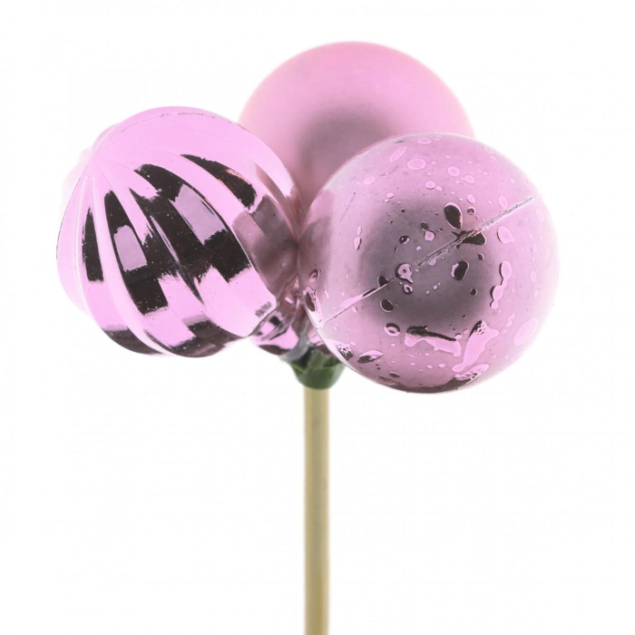 <h4>50cm Kerstbal trio 4cm mix</h4>