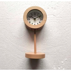 Clock Table 12x20x26cm Natural