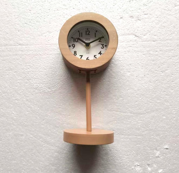 <h4>Clock Table 12x20x26cm Natural</h4>