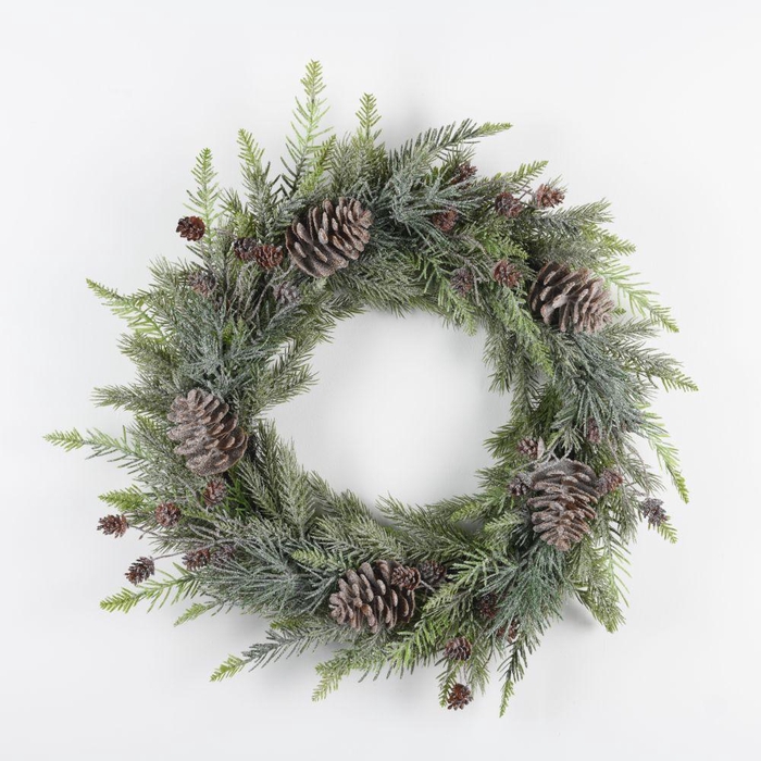 <h4>AF Wreath Conifer+Cone 56cm Fr</h4>