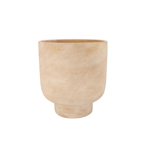 Florence Antique Gold Pot Round 18x18x21cm