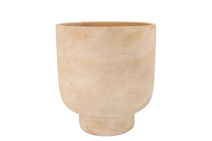 Florence Antique Gold Pot Round 18x18x21cm Nm