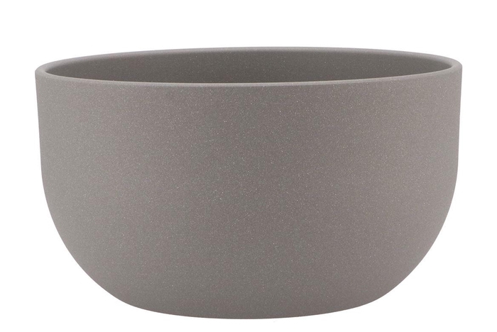 <h4>Ceramic Grey Structure Bowl Orchid 26x15cm</h4>