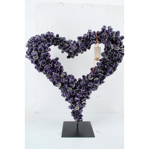 HEART NESPRESSO PURPLE 70CM