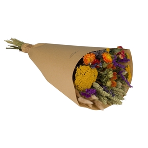 Droogbloemen-Field Bouquet Large 60cm-Orange