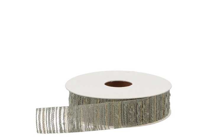 <h4>Lint Bouclisse 60 Olijfgroen 10mx25mm Nm</h4>