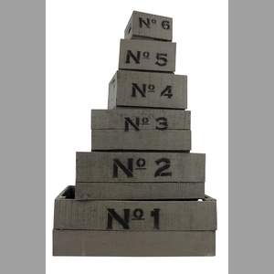 Kisten Set X6 Grey + Number