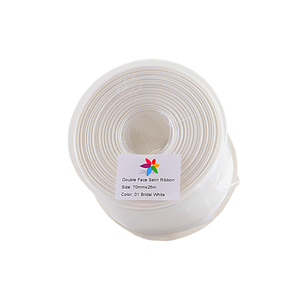 Satin Ribbon White Bridal X25M