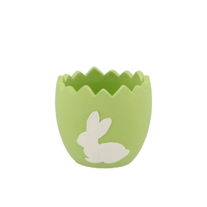 Easter Rabbit Pot Green 11x11x10,5cm Nm