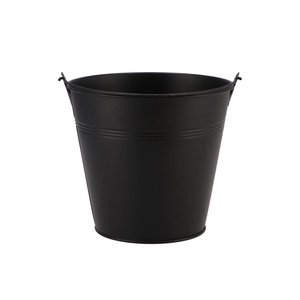 Zinc Basic Black Bucket 16x14,5cm