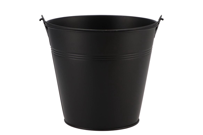 <h4>Zinc Basic Black Bucket 16x14,5cm</h4>