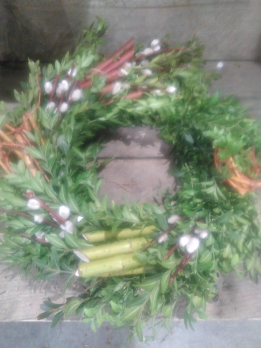 <h4>KRANZ 31 BUX SALIX KÄTZCHEN 25CM</h4>