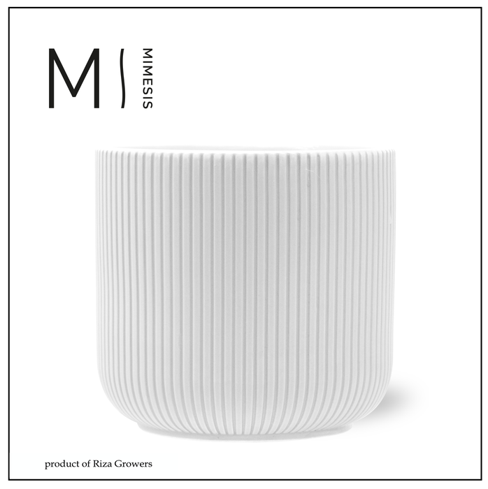 <h4>Pottery Ceramic Atlanta White - 17cm | Mimesis</h4>