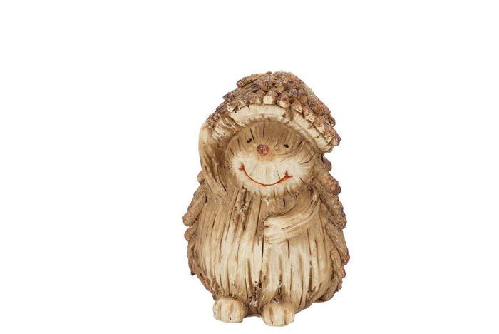 <h4>Wonderland Brown Hedgehog 11x9x16cm</h4>