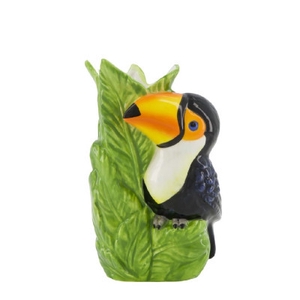 Keramiek Toucan vaas 11*7*17cm