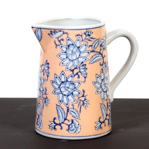Porcelain jug H15cm peach
