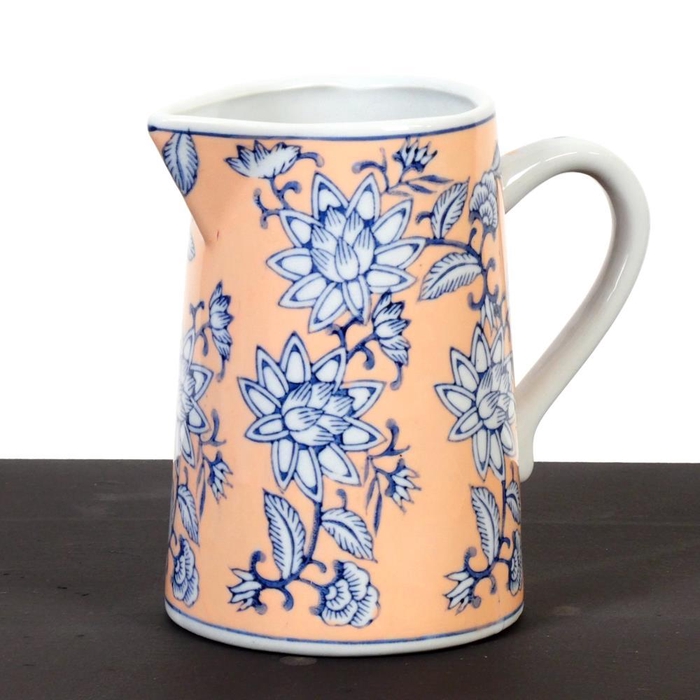 <h4>Porcelain jug H15cm peach</h4>