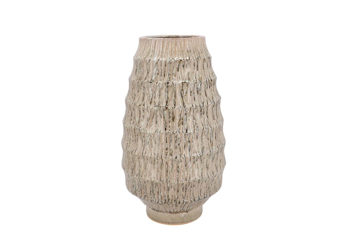 <h4>Lima Green Vase Active Glaze 21x21x35cm</h4>