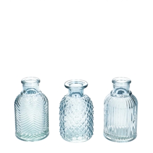 Glas Fles Elske d02/6*9.5cm ass.