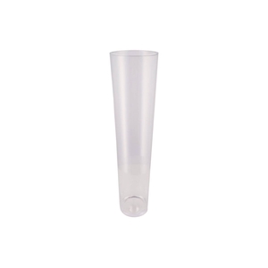 Glass Vase Conical Heavy 20x70cm