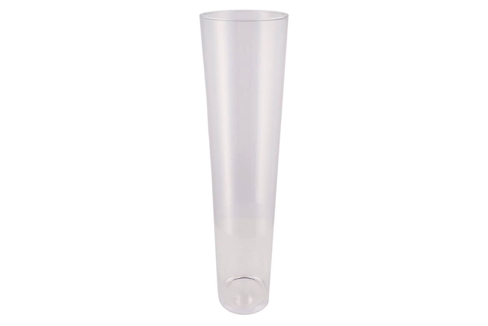 <h4>Glass Vase Conical Heavy 20x70cm</h4>
