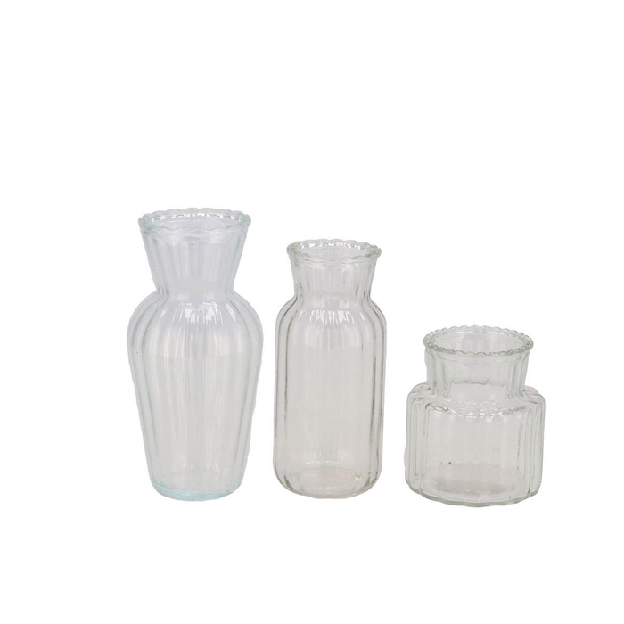 <h4>Jazz Glass Vase Ass 7x14cm</h4>
