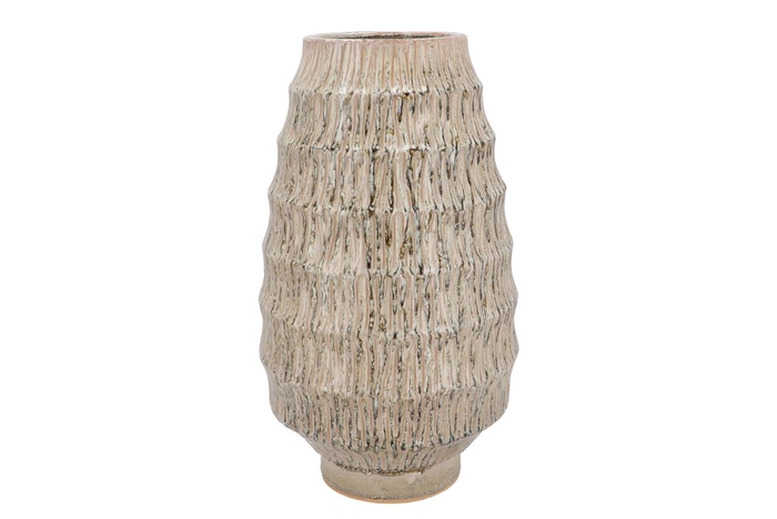<h4>Lima Green Vase Active Glaze 24x24x40cm</h4>