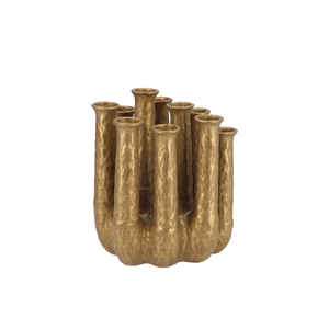 Inga Jahra Gold Vase Tube 20x16x24cm Nm
