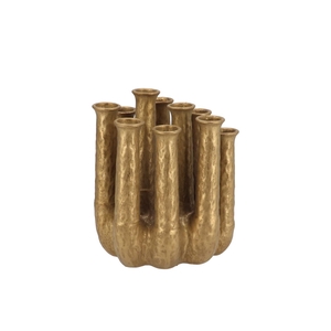 Inga Jahra Gold Vase Tube 20x16x24cm