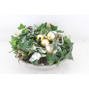 arr2 PL - Zink creme hed. goud LED ball