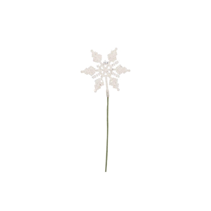 <h4>Pick Shine Snowflake Cozy White 25cm Per 24</h4>