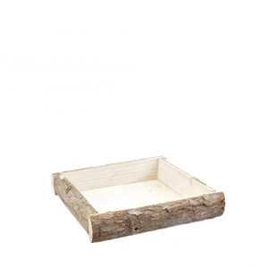 Hout Tray berk 20*20*4cm