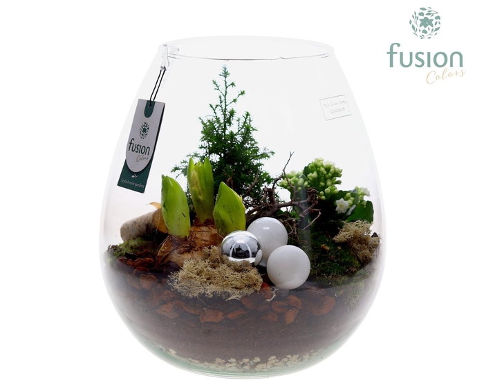 <h4>Green Bottle Abby XLarge Kerst met arrangement</h4>