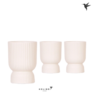 Kolibri Home Diabolo pot travertine