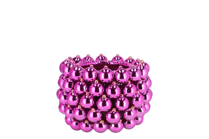 <h4>Christmasball Fuchsia Pot 17x17x12cm</h4>