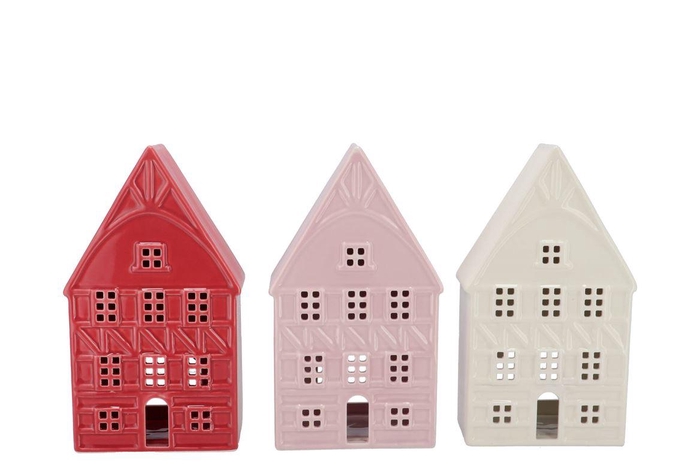 <h4>Jolie Jolly Pink House T-light Ass 15x8x26cm Nm</h4>