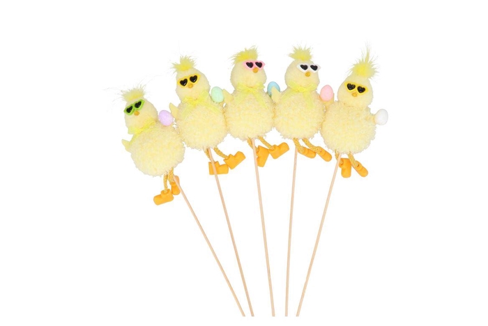 <h4>Easter Fun Pick Yellow Duck Sunny Ass 6x40cm</h4>
