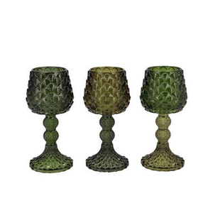 Jazz Majestic Green T-light Pinecone Ass 9x18cm