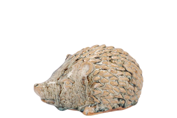 Hedgehog Glaze Green 9x6x5cm