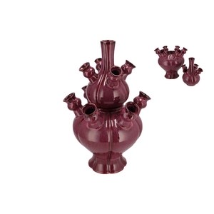 Rotterdam Purple Vase Tube 31x31x46cm