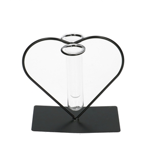 Moederdag Glas Hart 2buis d3.5*15cm