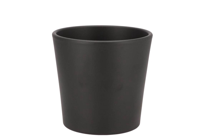 <h4>Ceramic Anthracite Matt Pot Orchid 14cm</h4>