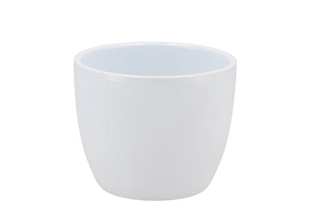 <h4>Ceramic White Shiny Pot 10cm</h4>