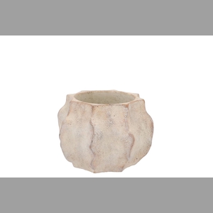 Alaska Wavy Sand Pot With Neck 18x18x13cm