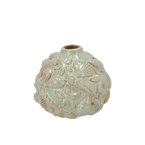 Shella Light Green Vase Sea 12x12x10cm
