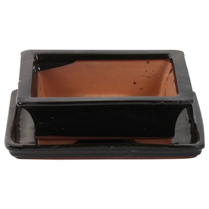 Bonsai accesoires Potset with saucer Ø20cm Black